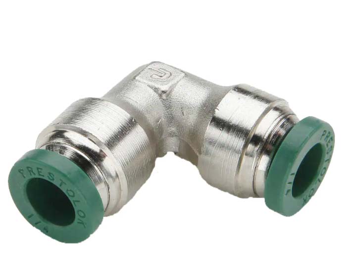 <ul><li>Ready-to-use compact one-piece fitting for use with most thermoplastic and soft metal tubing. This fitting is specially designed for low pressure circuits where fast assembly, disassembly and reassembly is important. No special tools are needed for assembly; just insert the tubing until it bottoms. Prestolok is designed to be used with no tube support. Radial claws on the stainless steel grab ring grip the tubing securely to provide retention. Swivels are featured on all male pipe threaded shapes for in stal la tion in tight places and for precise positioning. Prestolok should not be used for live swivel applications. The outside diameter of the tubing to be used with the fitting is marked on the release buttton. The removable release button can be color coded for ease of identification. Standard release buttton is green.</li></ul>|
